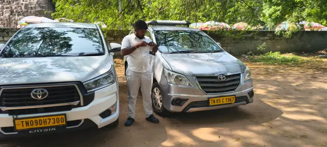 Innova Crysta and Innova with driver from the Carzon Rentals fleet in Chennai